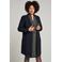 Plus Basics lange blazer van travelstof donkerblauw