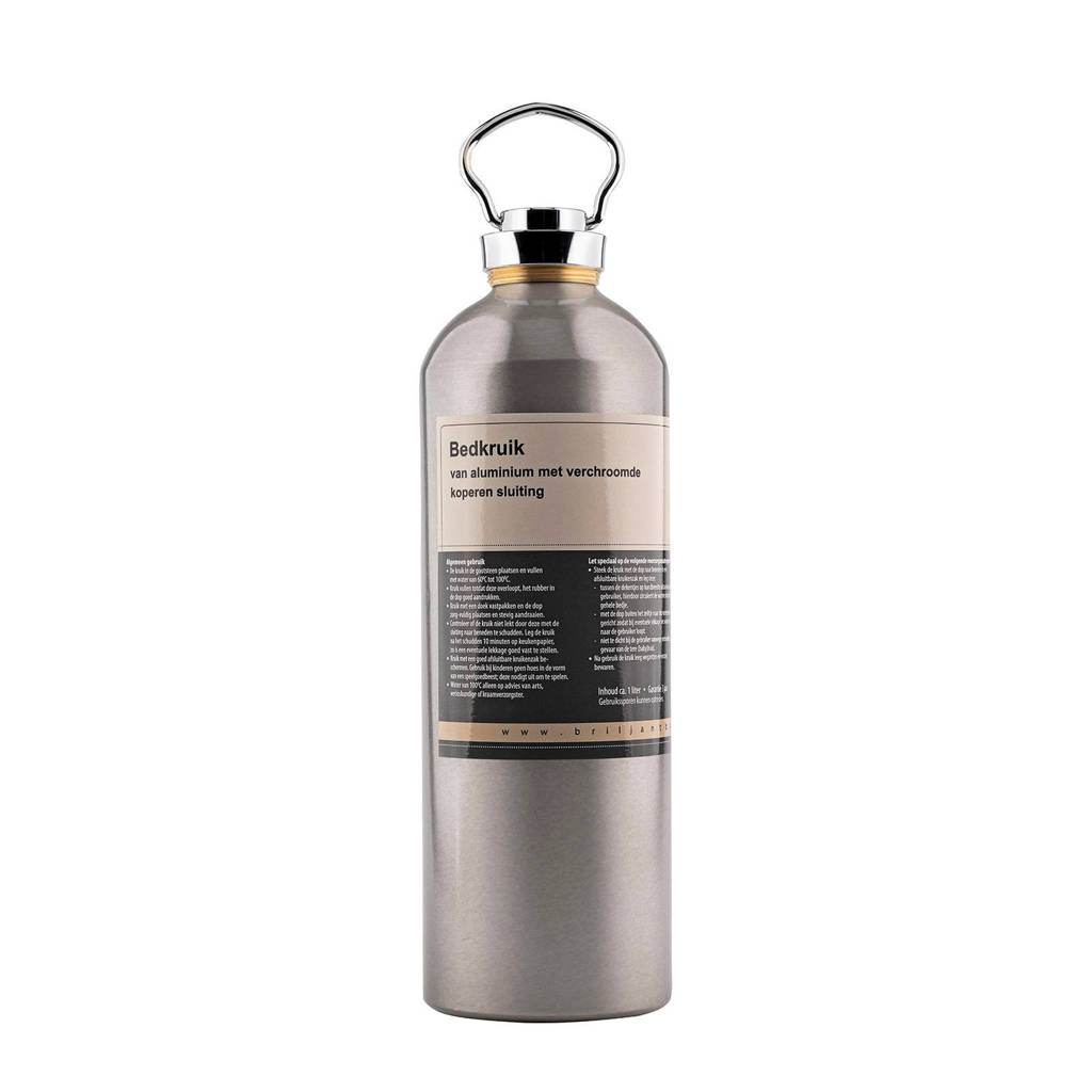 Briljant Baby aluminium kruik, Zilver