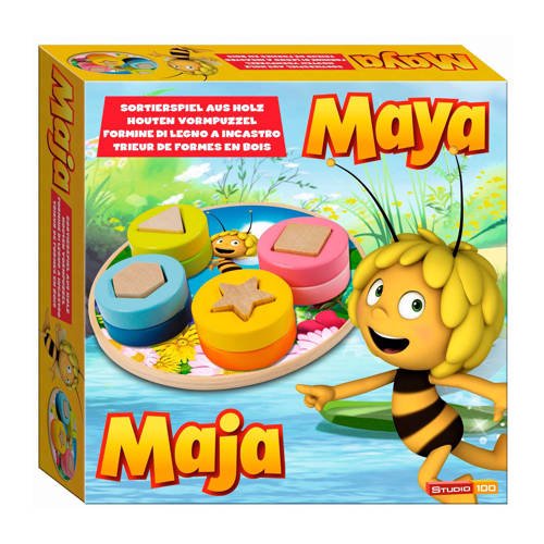 Studio 100 Maya De Bij Sorteerspel Houten Vormenpuzzel 8 Stukjes studio 100 kopen in de aanbieding Studio 100 Maya De Bij Sorteerspel Houten Vormenpuzzel 8 Stukjes studio 100 kopen in de aanbieding