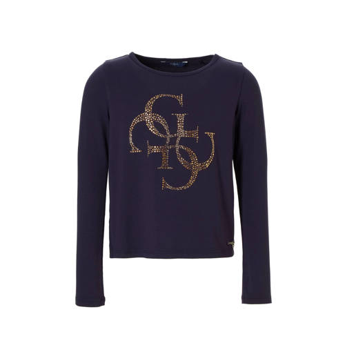Guess Longsleeve Duke Donkerblauw guess kopen in de aanbieding Guess Longsleeve Duke Donkerblauw guess kopen in de aanbieding
