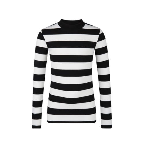 We Fashion Gestreepte Longsleeve Zwartwit we fashion kopen in de aanbieding
