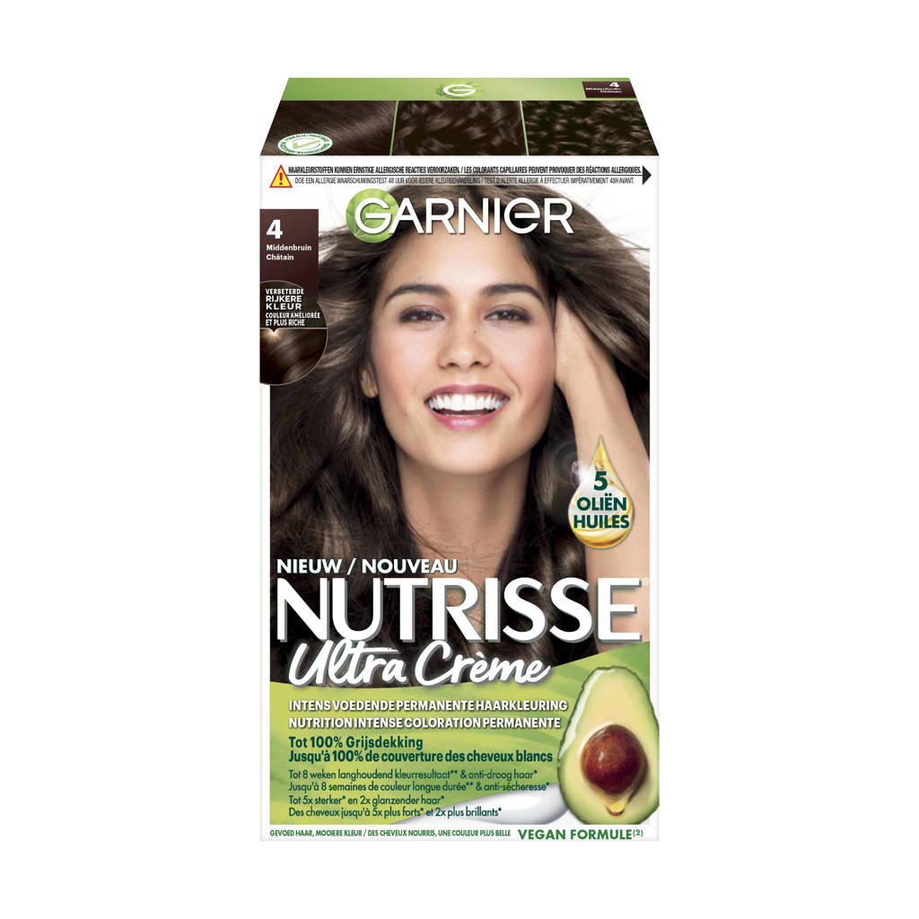 Garnier Nutrisse Crème haarkleuring - 4 Middenbruin