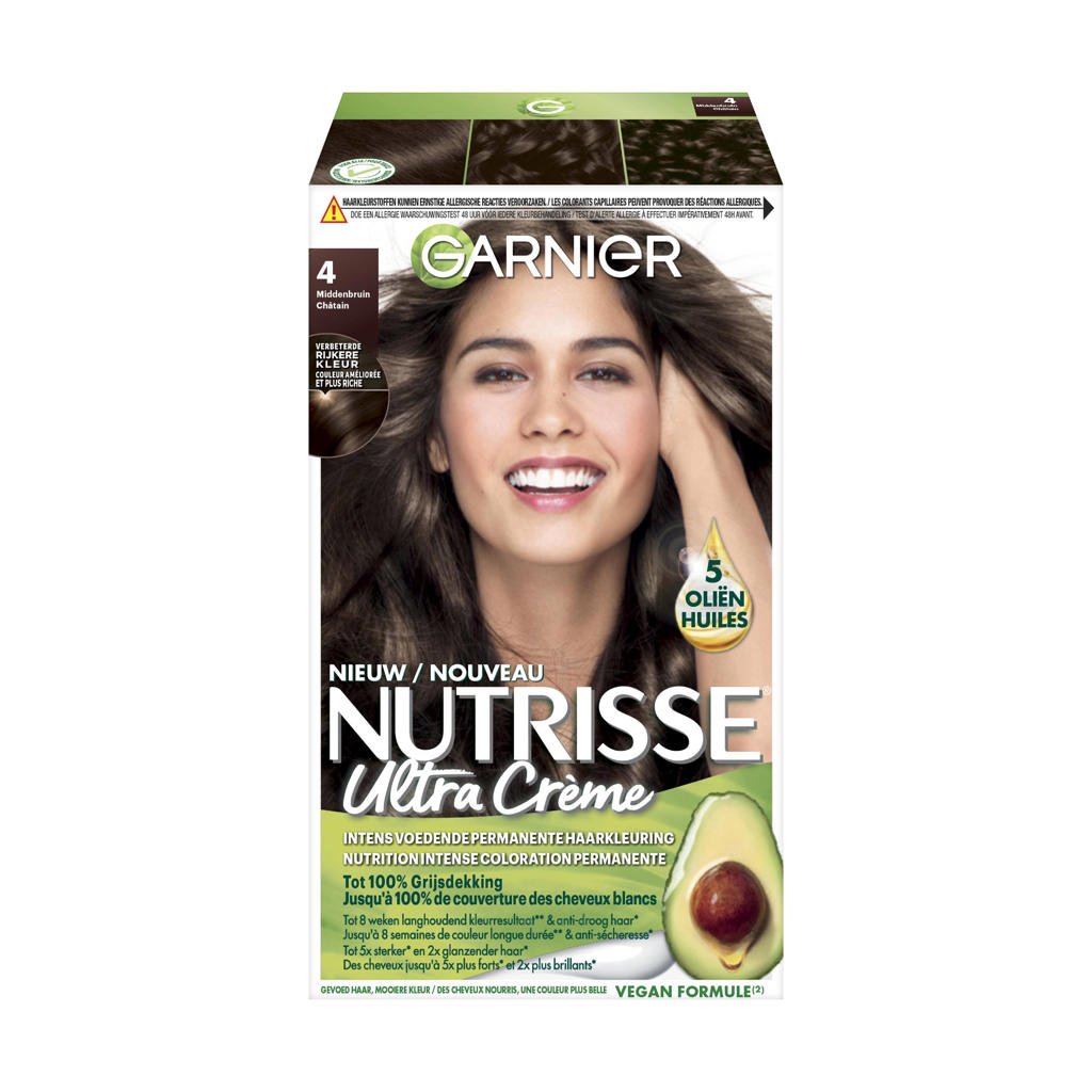 Garnier Nutrisse Ultra Crème haarkleuring - 4 Middenbruin