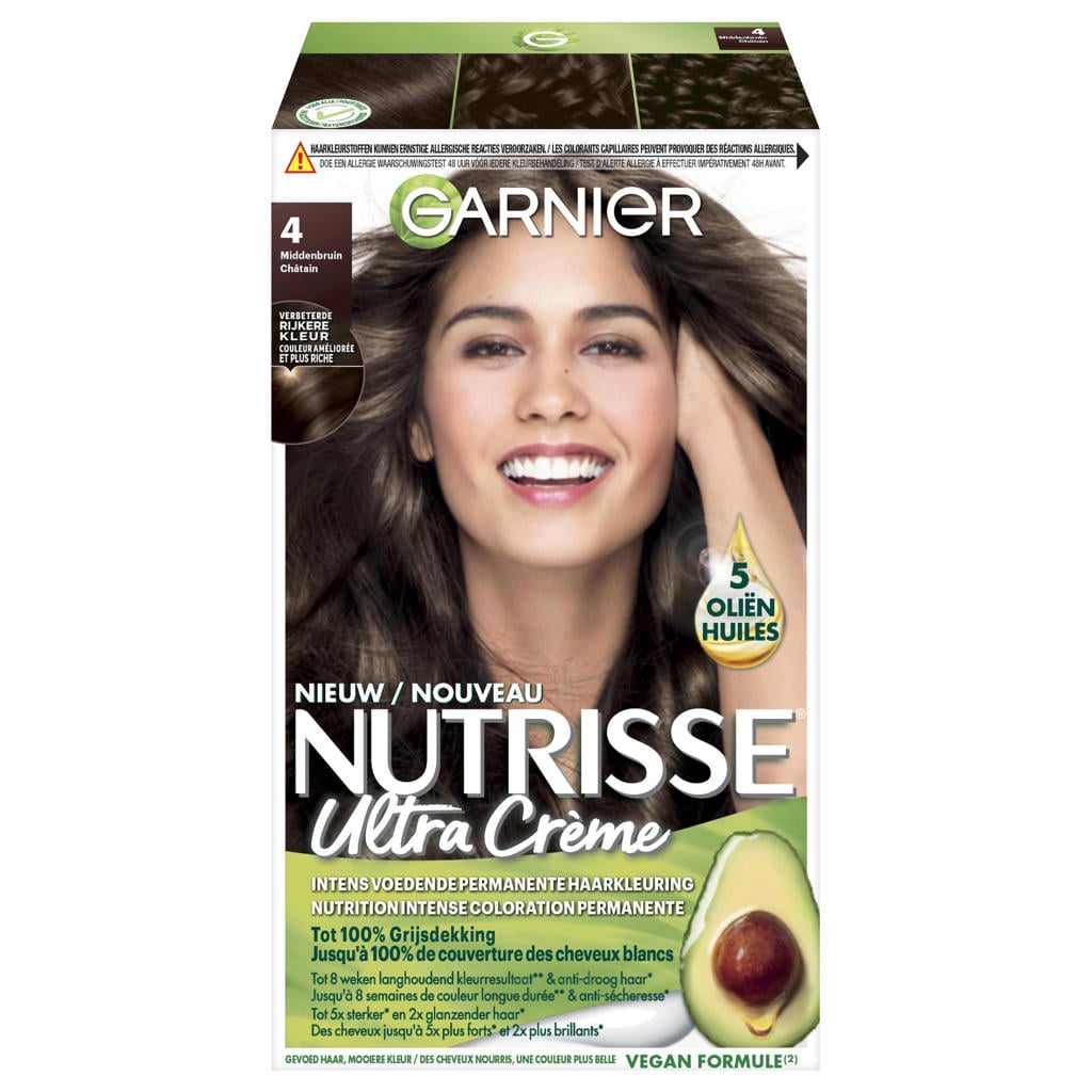 Garnier Nutrisse Ultra Crème haarkleuring - 4 Middenbruin