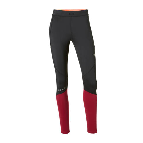 Mizuno Hardloopbroek Zwartbordeauxrood mizuno kopen in de aanbieding