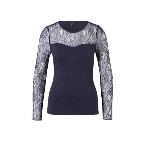 Only Top Met Mesh En Glitter only kopen in de aanbieding Only Top Met Mesh En Glitter only kopen in de aanbieding