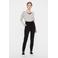 VERO MODA cropped high waist tapered fit broek VMEVA zwart