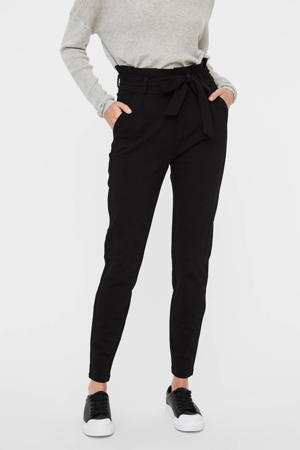 cropped high waist tapered fit broek VMEVA zwart
