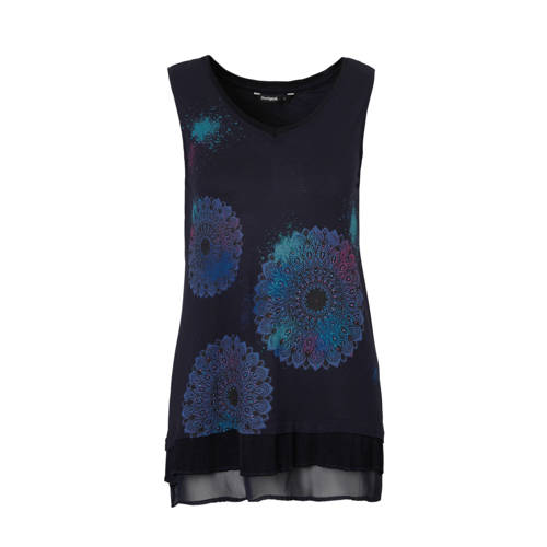 Desigual Top Met Sierstenen Marine desigual kopen in de aanbieding