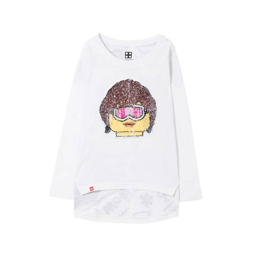 Desigual T Shirt Met Pailletten Wit desigual kopen in de aanbieding