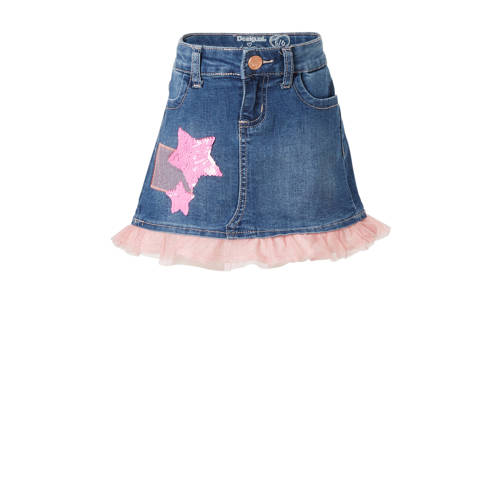 Desigual Spijkerrok Met Tule En Glitter desigual kopen in de aanbieding