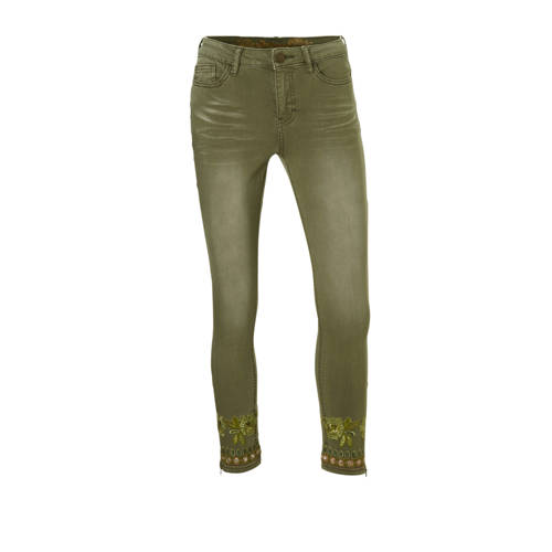 Desigual Skinny Fit Jeans Groen desigual kopen in de aanbieding