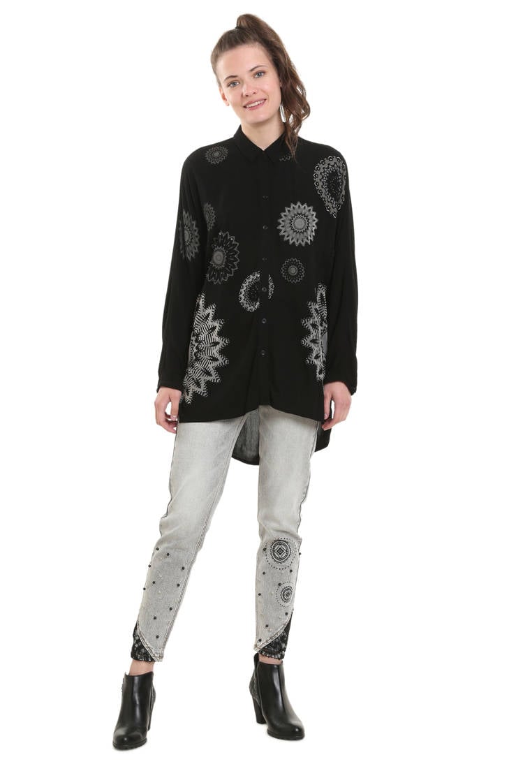 Desigual lange blouse blouse zwart lange zwart lange zwart Desigual blouse zwart Desigual lange Desigual blouse 4RqBYqX