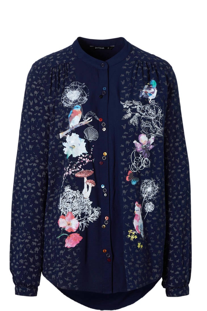 met blouse met Desigual print Desigual blouse met blouse print Desigual print 718w5q1p