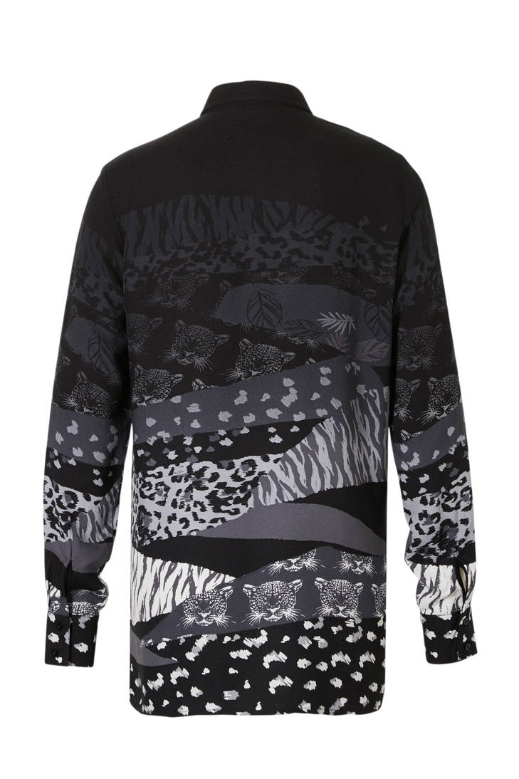 met zwart all Desigual over blouse print 7wqPwW5A6x