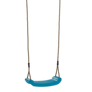 Recht kunststof schommelzitje (turquoise)