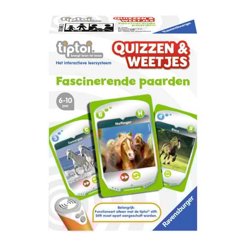 Ravensburger Tiptoi Quizzen Weetjes Fascinerende Paarden ravensburger kopen in de aanbieding