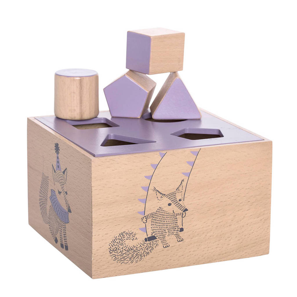 Bloomingville Mini vormenstoof paars, Paars