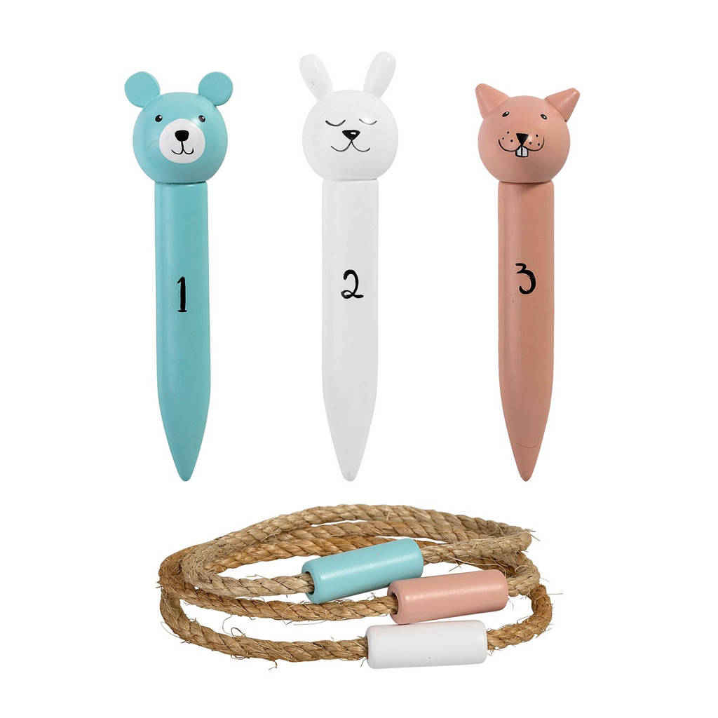 Bloomingville Mini houten speelset ringwerpen
