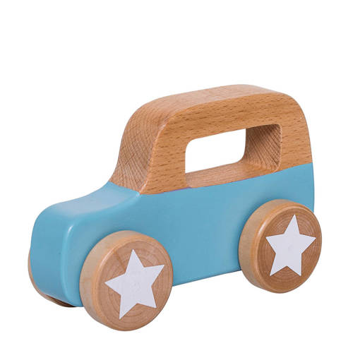 Bloomingville Mini Houten Speelgoed Auto Blauw bloomingville mini kopen in de aanbieding