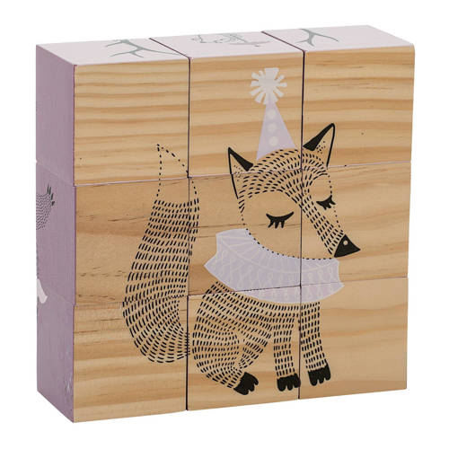 Bloomingville Mini Circus Houten Blokpuzzel 9 Stukjes bloomingville mini kopen in de aanbieding