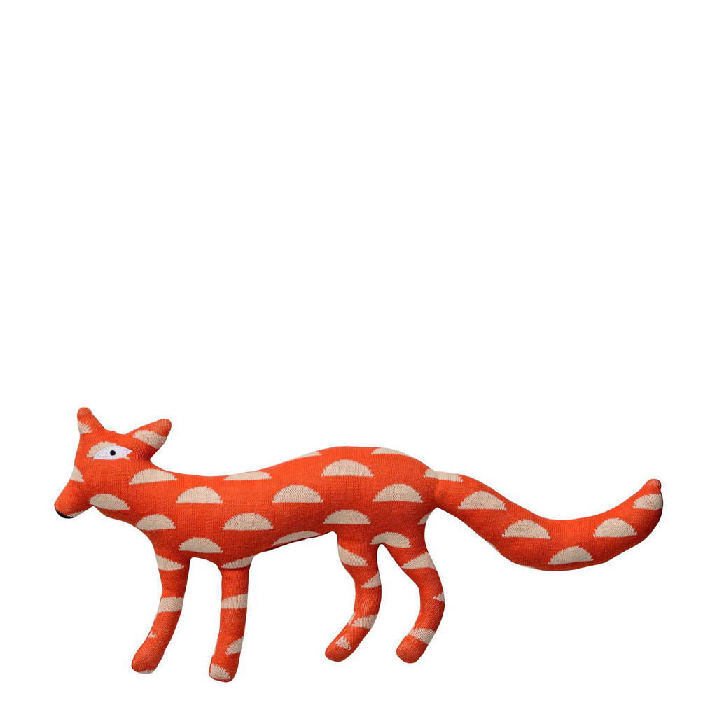 Bloomingville Mini vos oranje knuffel 25 cm