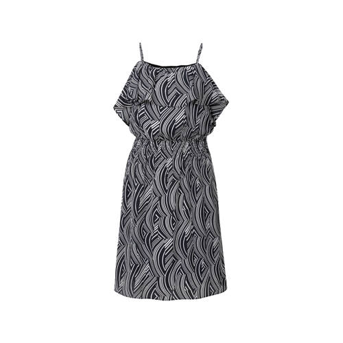 jurk met print zwart wit jurk met print zwart wit