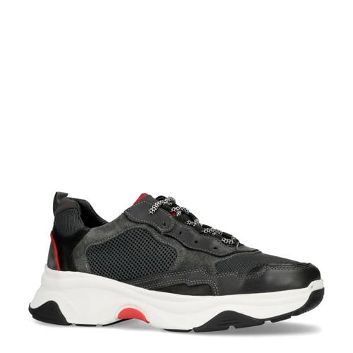 Sacha Leren Sneakers Antraciet sacha kopen in de aanbieding Sacha Leren Sneakers Antraciet sacha kopen in de aanbieding