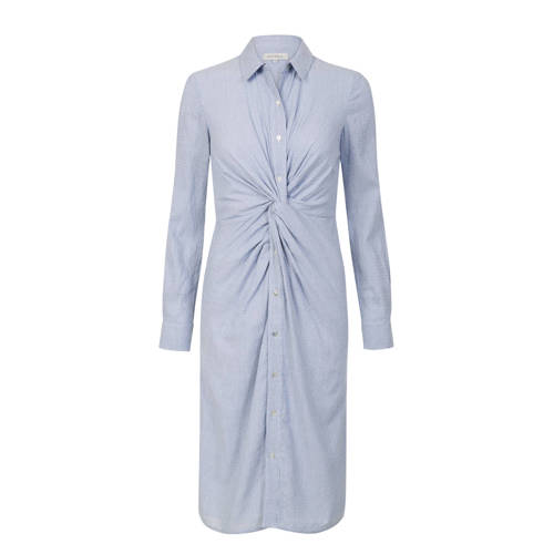 Promiss blousejurk met knoopdetail lichtblauw Promiss blousejurk met knoopdetail lichtblauw