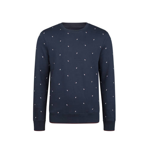 We Fashion Sweater Met Grafische Print Blauw we fashion kopen in de aanbieding