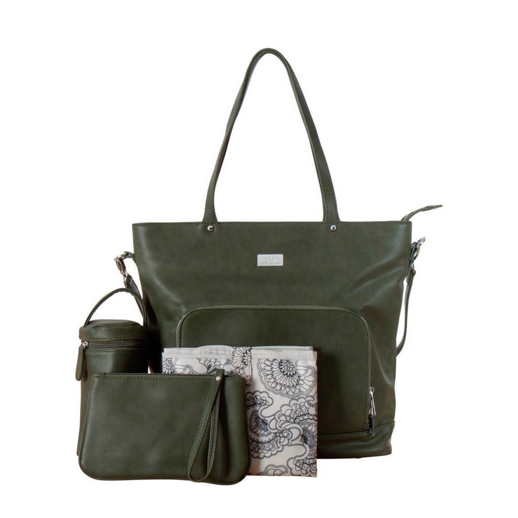 Isoki Nappy Tote luiertas khakigreen, KHAKIGREEN