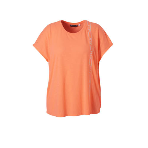 Only Play Curvy Sport T Shirt Neon Oranje only play kopen in de aanbieding Only Play Curvy Sport T Shirt Neon Oranje only play kopen in de aanbieding