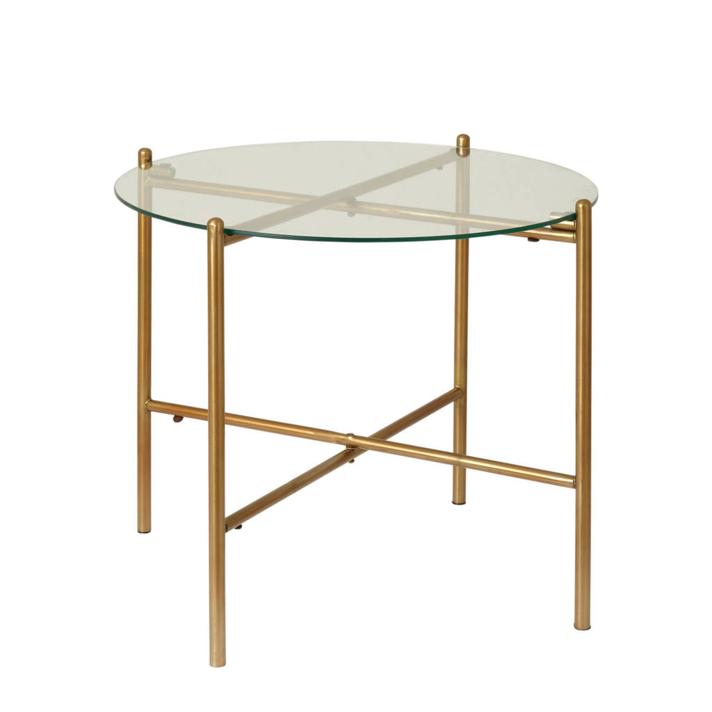 whkmp's own bijzettafel, goud/transparant