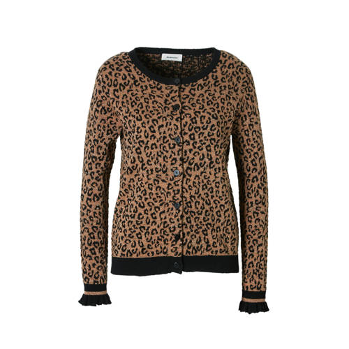 Modstrom Kenzie Vest Met Lurex Panterprint modstrom kopen in de aanbieding