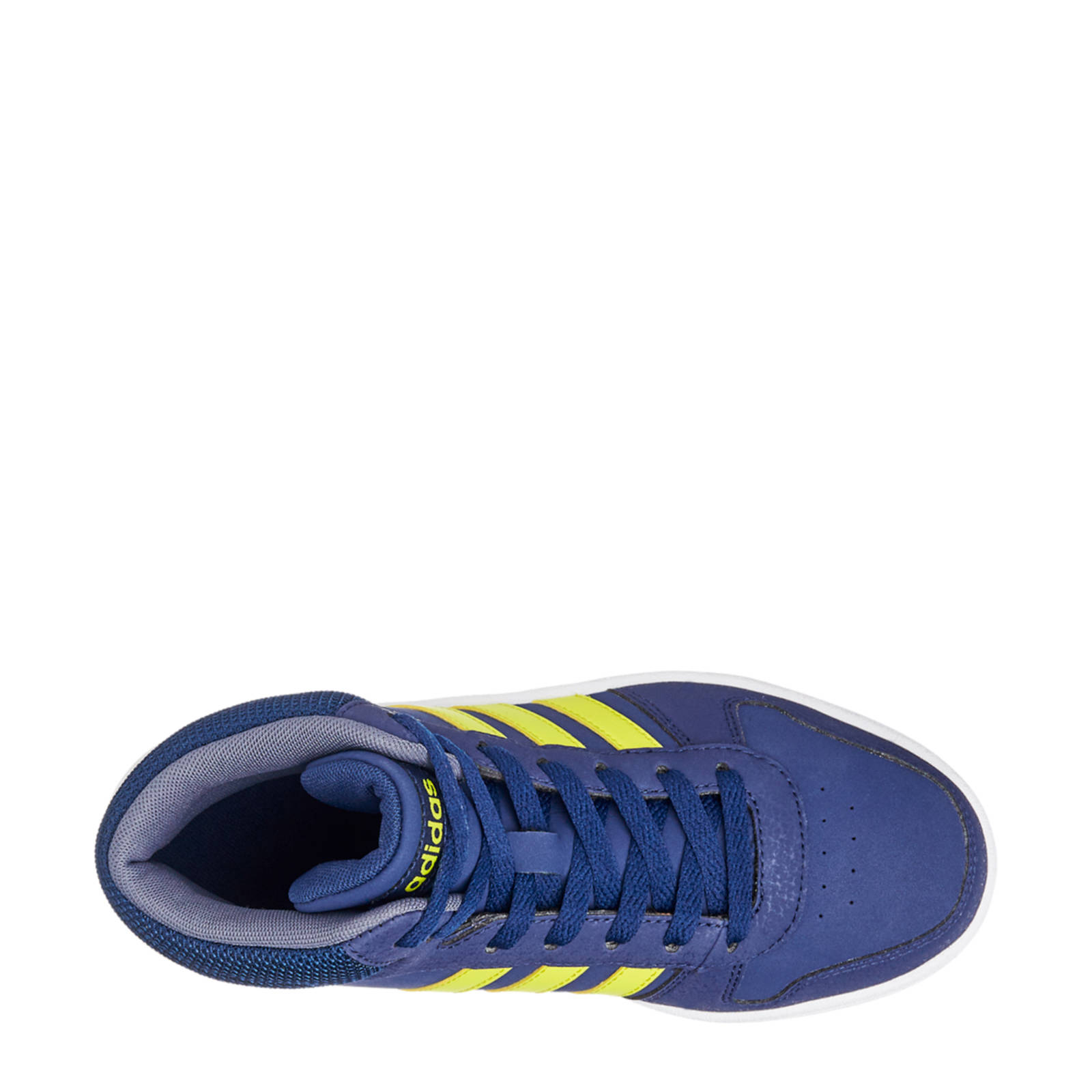 hoge blauwe adidas sneakers