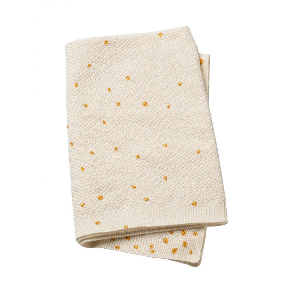 Elodie Details Gold Shimmer deken gebreid 70x100 cm, Gold shimmer