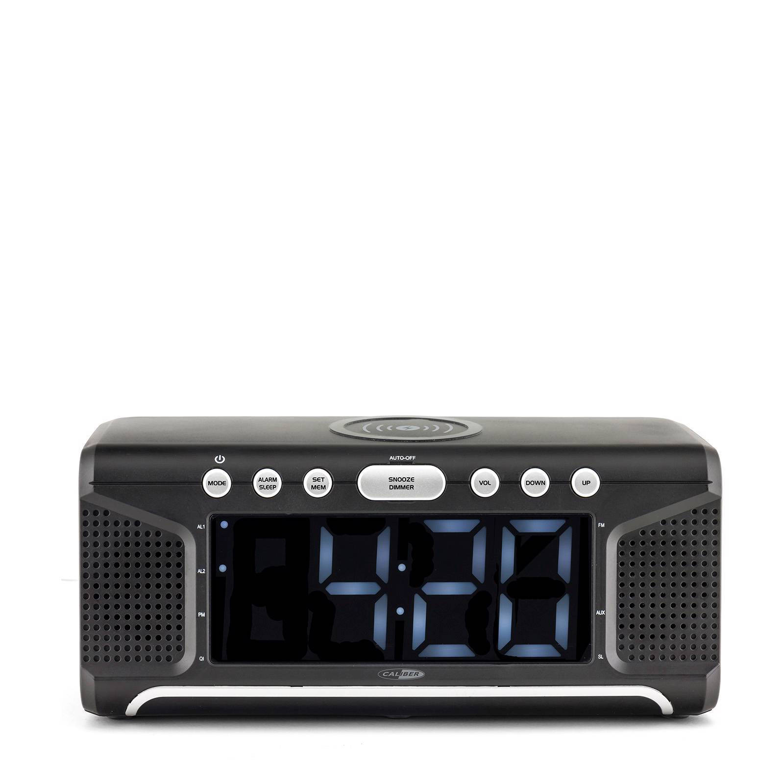 Caliber Wekkerradio Met Draadloze Oplader En Dual Alarm Digitale Wekker Met Fm radio Wit Display(Hcg008q ) online kopen