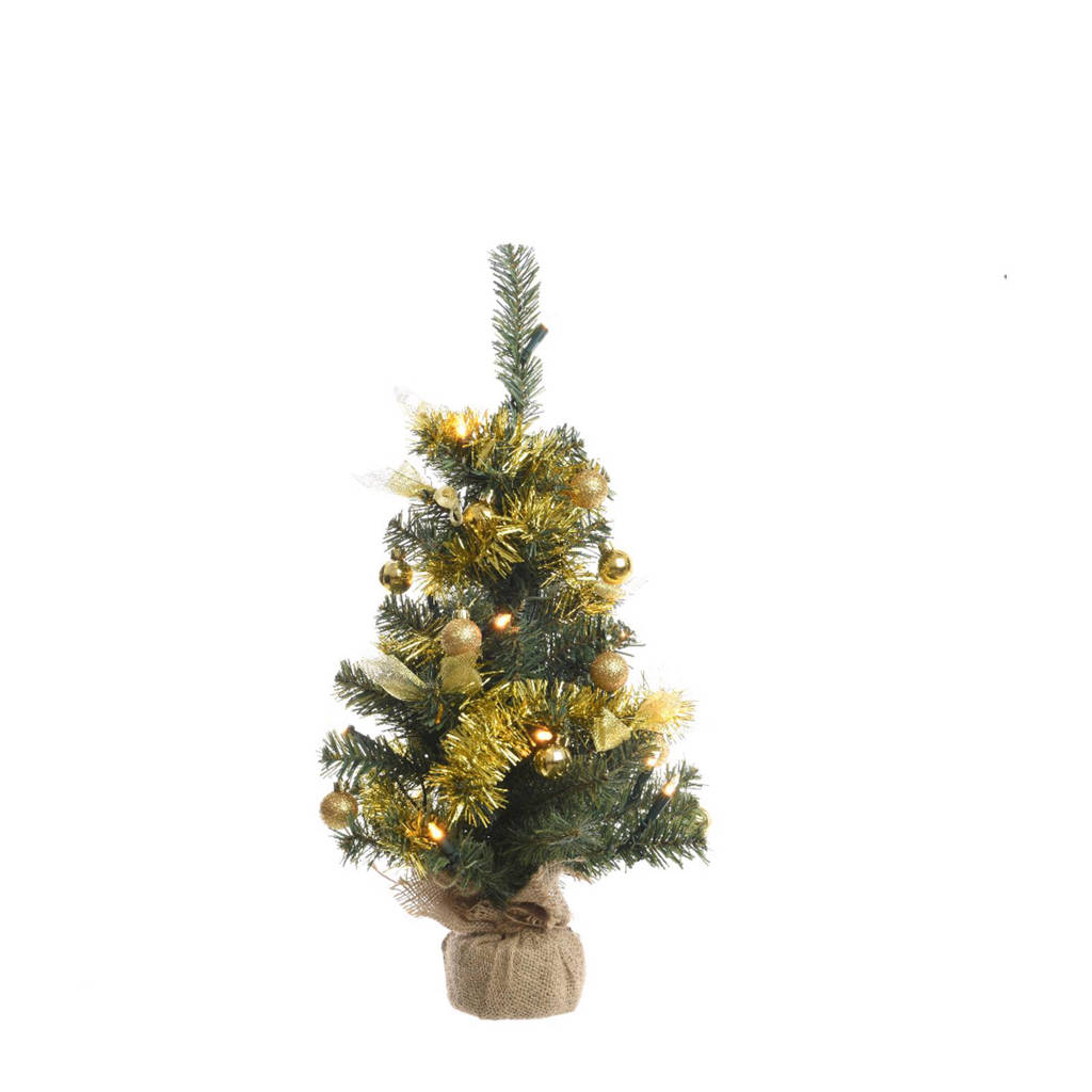 Decoris Mini kerstboom goud (60cm), Goud