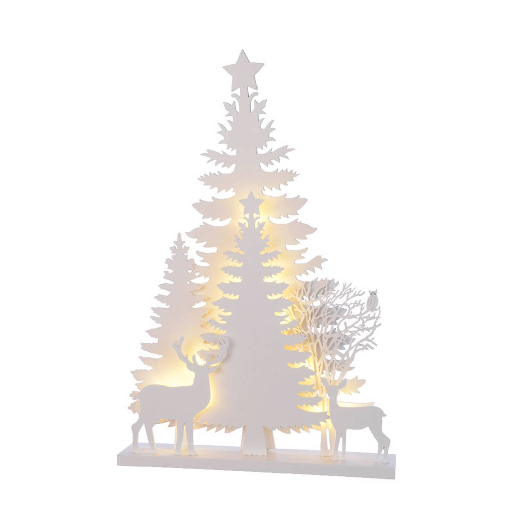 Lumineo decoratie kerstboom LED (40 cm), Wit