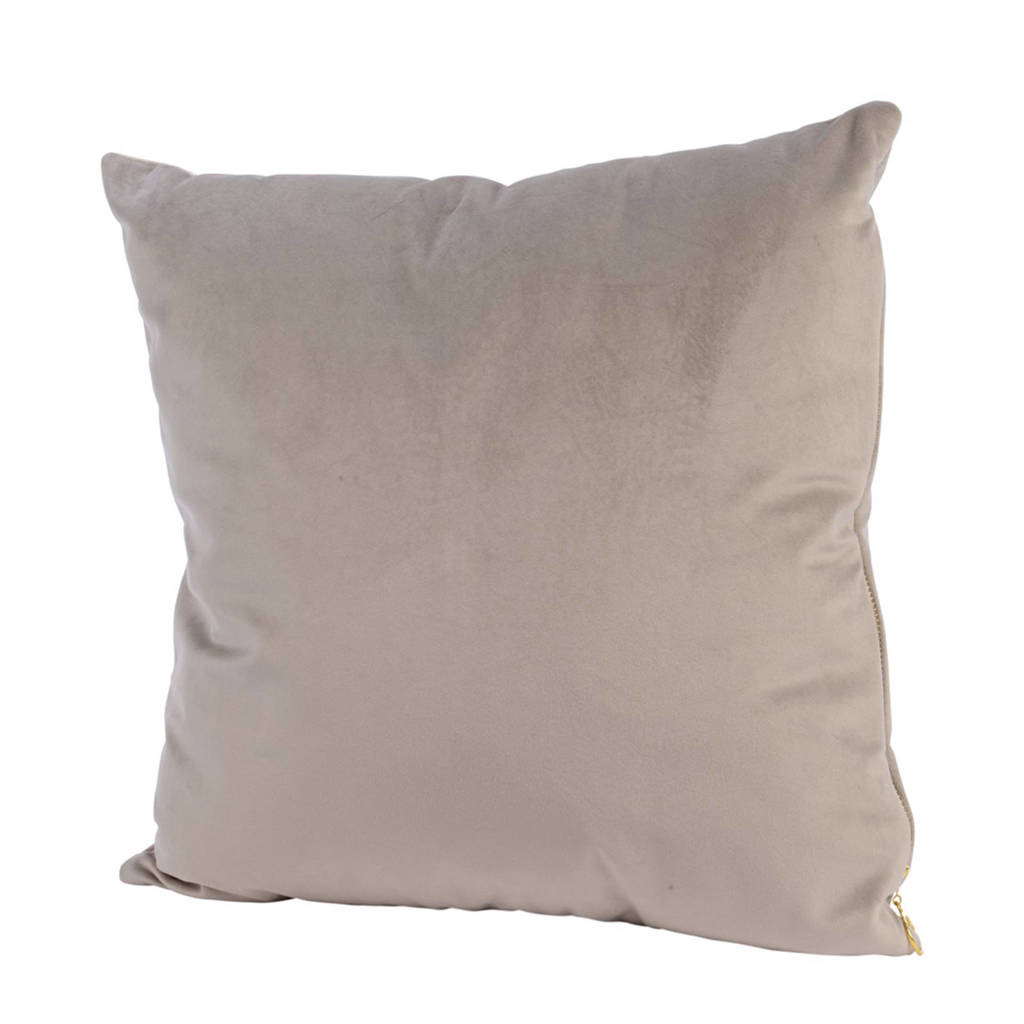 Decoris sierkussen (40x40 cm), Taupe