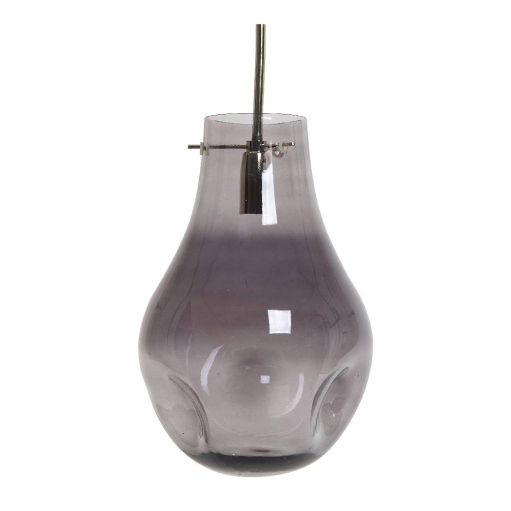 Lumineo hanglamp glas, Grijs
