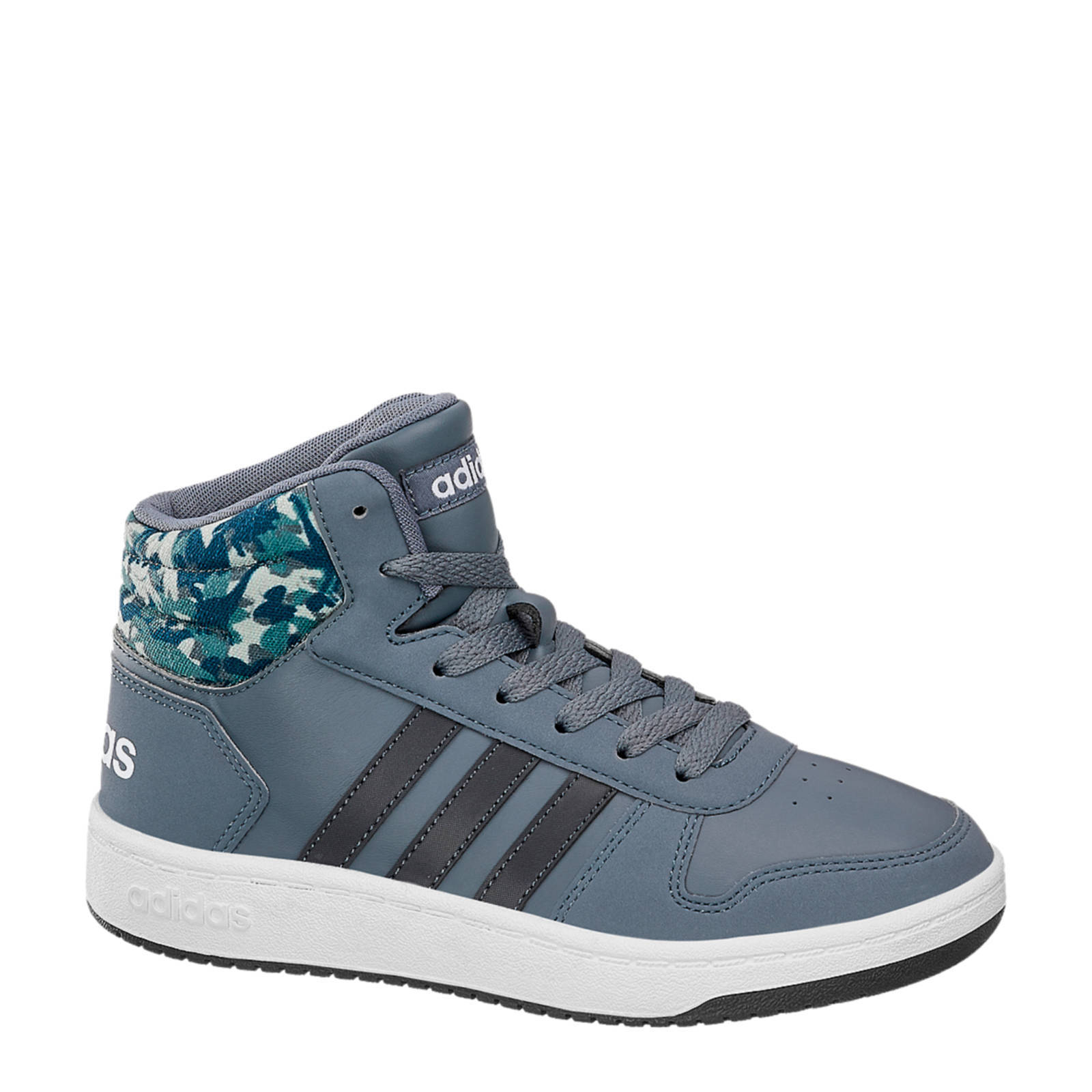adidas Hoops Mid 2.0 sneakers grijsblauw | wehkamp