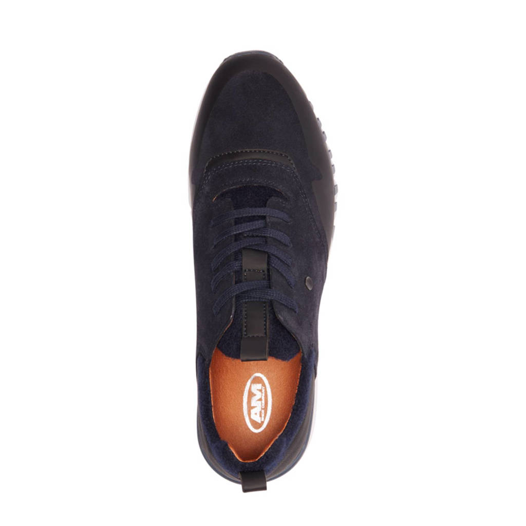 Shoe Vanharen Sneaker Suède Am Blauw XPqO88w