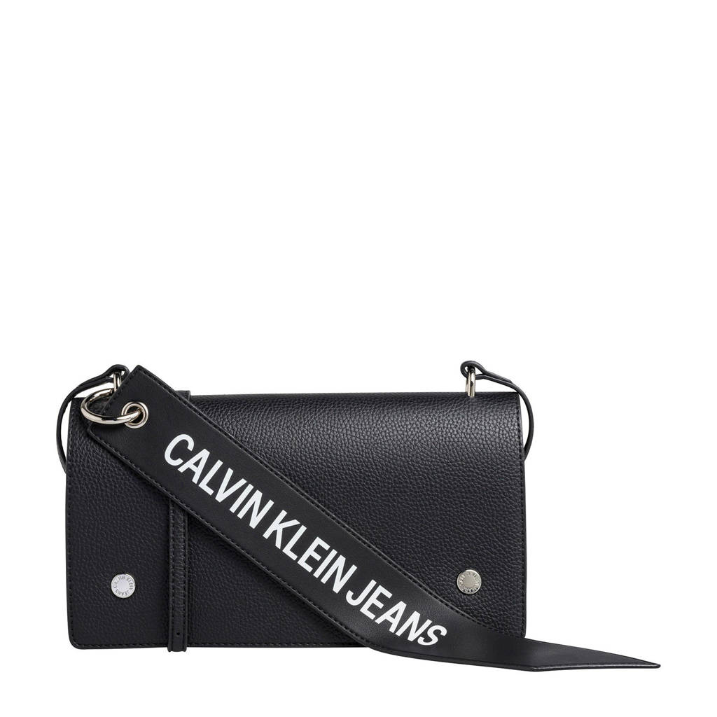 Calvin Klein Jeans schoudertas Logo Banner Shoulder Flap Bag, Zwart
