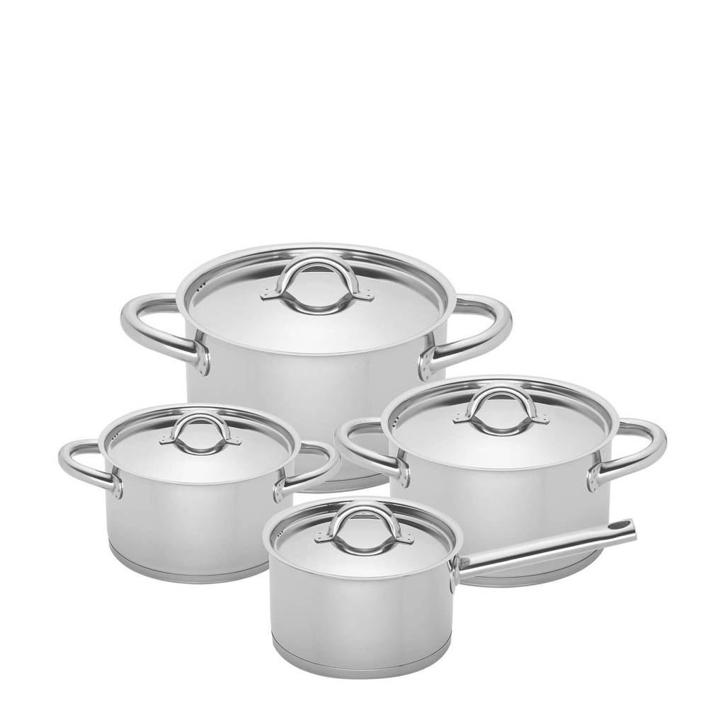 Sola Sierra pannenset, 4-delig, Zilver