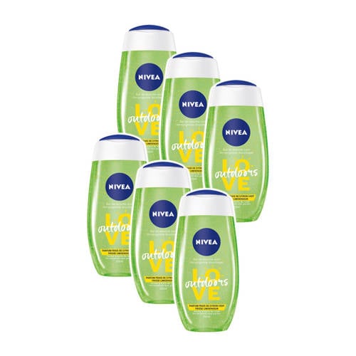 Nivea Shower Love Outdoor Lemon Oil Multiverpakking 6 X 250 Ml nivea kopen in de aanbieding