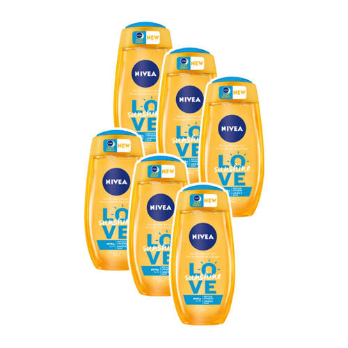 Nivea Shower Love Sunshine Multiverpakking 6 X 250 Ml nivea kopen in de aanbieding