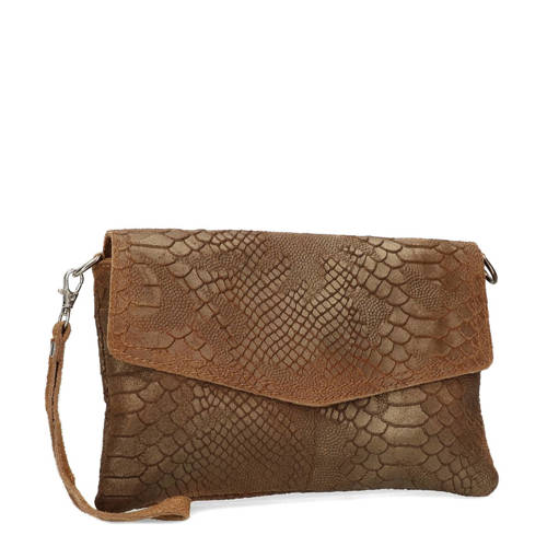 Manfield Suede Crossbody Tas Cognac manfield kopen in de aanbieding Manfield Suede Crossbody Tas Cognac manfield kopen in de aanbieding