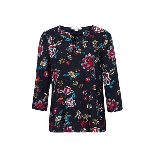 Comma Casual Identity Gebloemde Top Marine comma casual identity kopen in de aanbieding Comma Casual Identity Gebloemde Top Marine comma casual identity kopen in de aanbieding