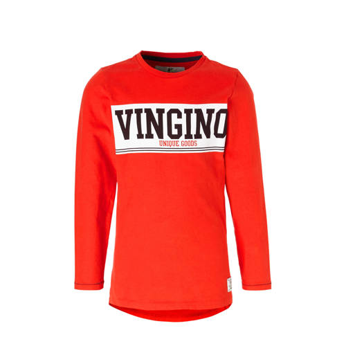 Vingino Longsleeve Jacan Met Logo Rood vingino kopen in de aanbieding